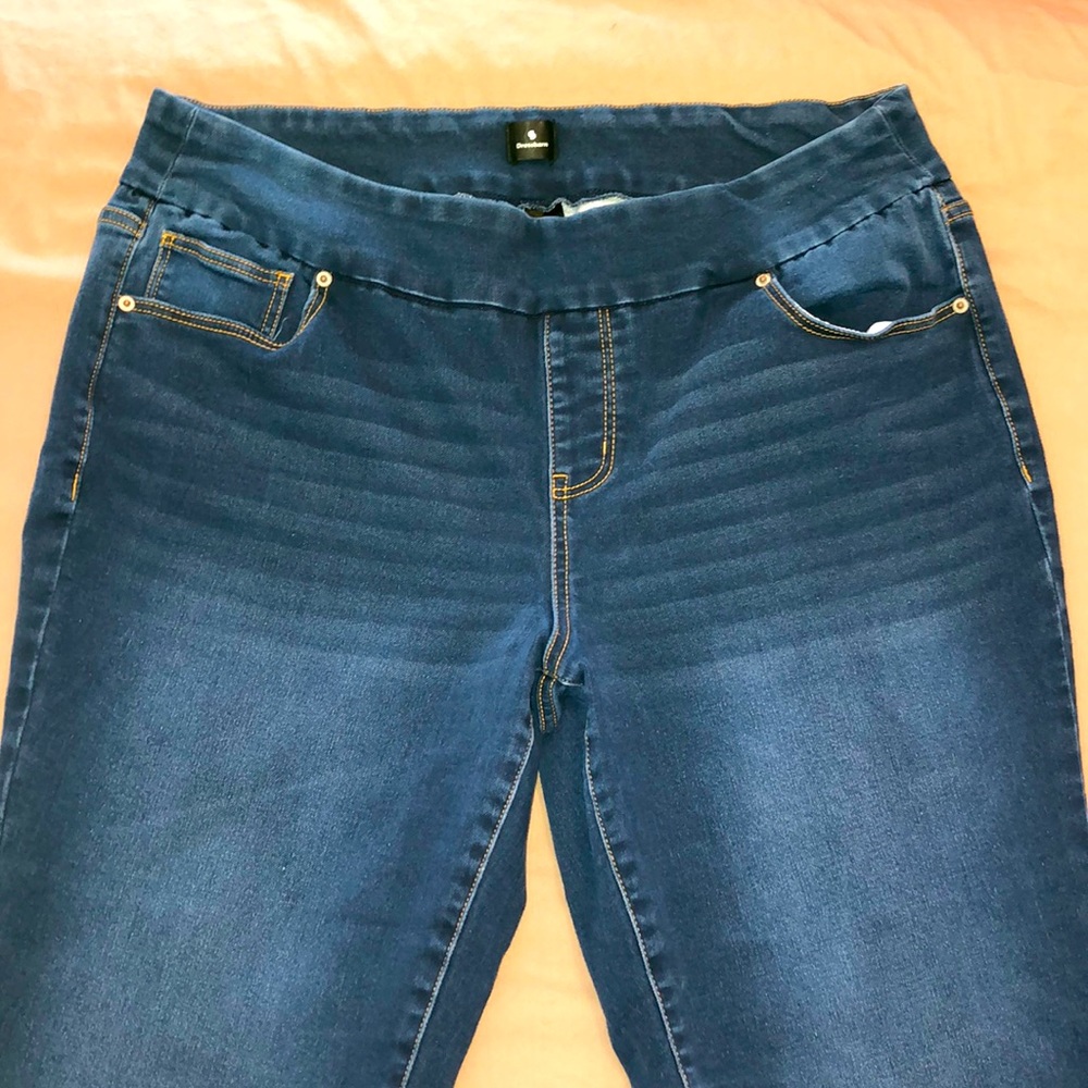 Ladies stretch ankle length jeans